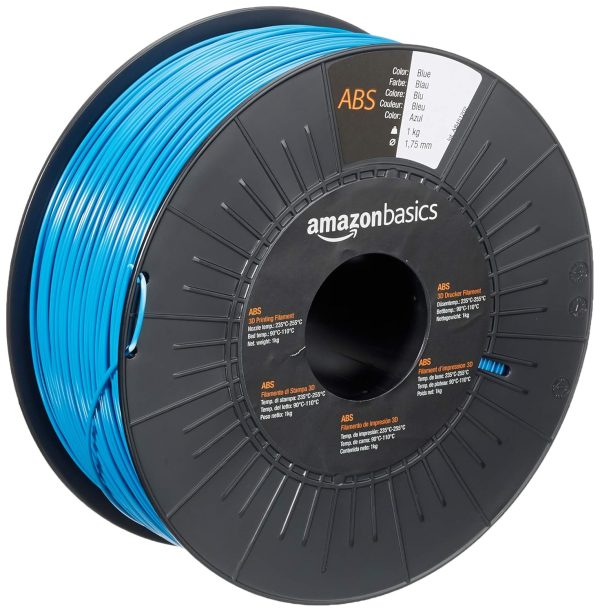 Amazon Basics - Filamento para impresora 3D, plástico ABS, 1, 75 mm, cinta de 1 kg, azul Hot on Sale