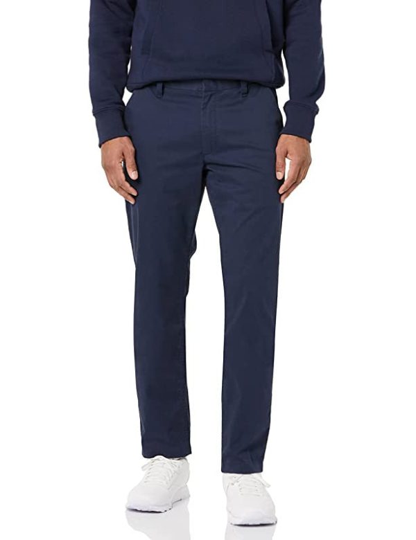 Amazon Aware Chino Ajustado de Algodón Hombre, Azul Marino, 38 Fashion