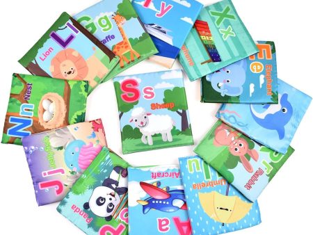 Tuko - Juego de 13 Tarjetas de Aprendizaje 3D para Bebés - Libros de Baño Suaves y Juguetes Sensoriales - Mis Primeras Tarjetas del Alfabeto ABC Discount