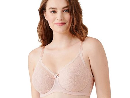 Wacoal Retro Chic Full Figure Underwire Bra Sujetador de Cobertura Completa, Rose Polvo, 95C para Mujer on Sale