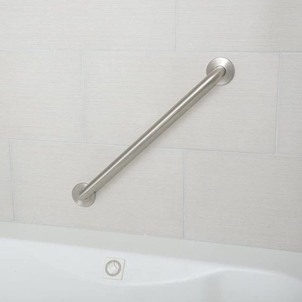 Amazon Basics - Barra de agarre para baño de discapacitados, 60, 9 cm de largo, 3, 8 cm de diámetro on Sale