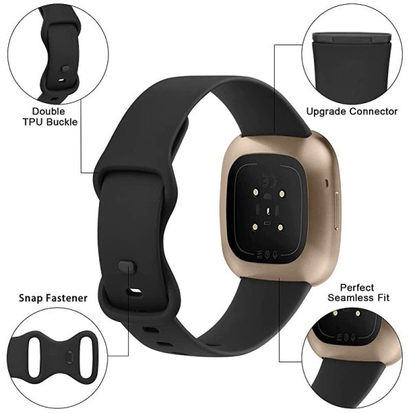 Yisica Correa de repuesto para Fitbit Versa 3 Fitbit Sense, unisex, para Fitbit Versa 3 Fitbit Sense, pequeña, color negro Embalaje Deteriorado Online