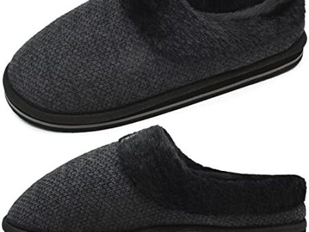 Zapatillas Casa para Mujer, Zapatillas de Estar por Casa, Cálido Pantuflas Invierno Mujer 41, Negro Cheap