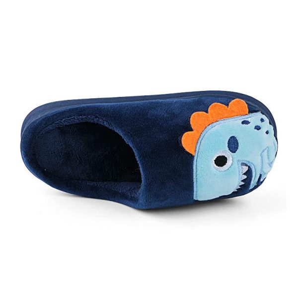 Wysbaoshu Zapatillas de Casa de para Niños Niñas Pantuflas Antideslizante Calentar de Invierno Peluche Zapatillas Azul 28 29 EU For Sale