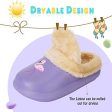 Zapatillas de Invierno para Niños Zuecos Cálidas Chico Niña Pantuflas Jardín Ultraligeros y Antideslizantes para Interiores y Exteriores (Flamenco Violeta, 28 29) For Discount