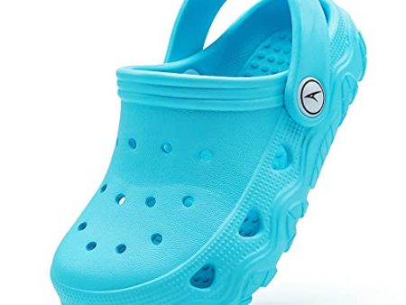 Zuecos y Mules para Niños Zapatillas de Verano Niñas Piscina Antideslizante Pantuflas Zapatos Bebé Zapatillas Sandalias de Playa, Cielo Azul, 24 25 EU Online now