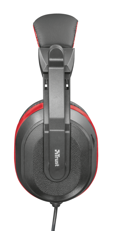 Trust Ziva Auriculares Gaming con Cable, Micrófono Retráctil, Entrada de 3.5mm Negro Rojo Online