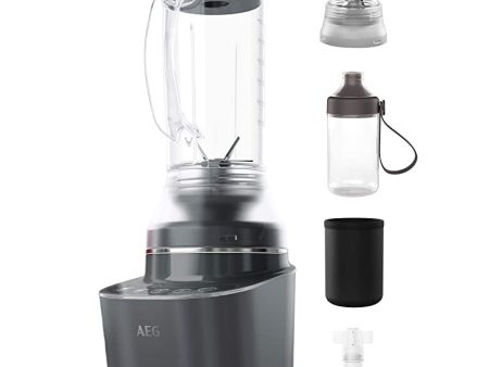 AEG CB7-1-8MTM - Batidora de Vaso Compacta Gourmet 7 - 900W, 2 Velocidades, Blanco Reacondicionado Online