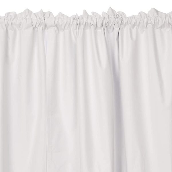 Amazon Basics - Cortinas opacas con aislamiento térmico y alzapaños, 2 unidades, 117 x 137 cm, Blanco Sale