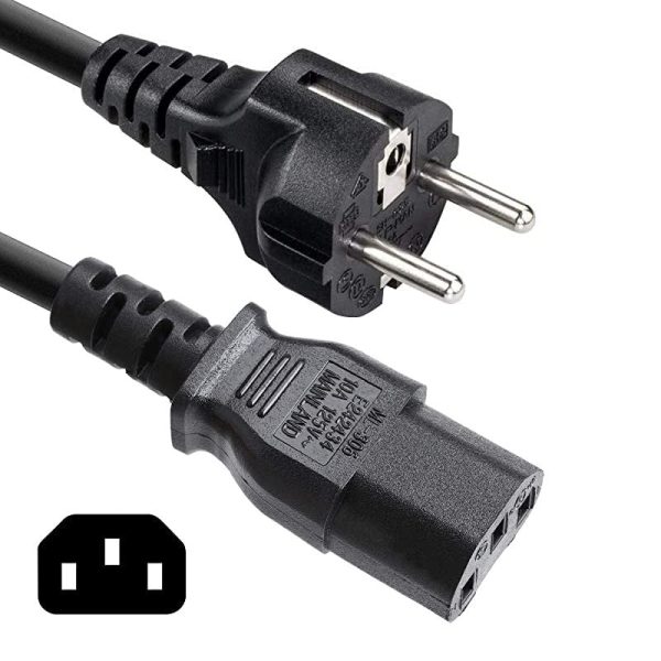 Amazon Basics - Cable de alimentación de repuesto para PlayStation 4 Pro, 2 metros, Negro (versión UE) on Sale