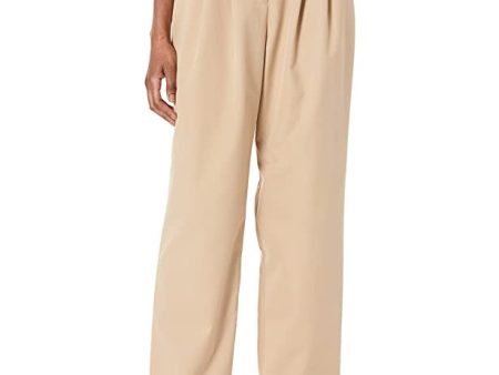 The Drop Dylan Pleated Straight Pant Pantalones, Piedra, L Supply