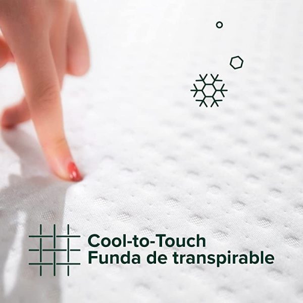 ZINUS Colchón de espuma Cooling Essential, Adaptable de 7 zonas, 150 x 200 cm, Altura de 15 cm, Asequible, OEKO-TEX For Sale