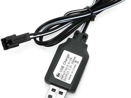 Yunique Espana 1 Pieza Cable USB SM-2P de Carga para bateria Ni-Mh 7.2V RC Auto Embalaje Deteriorado Supply