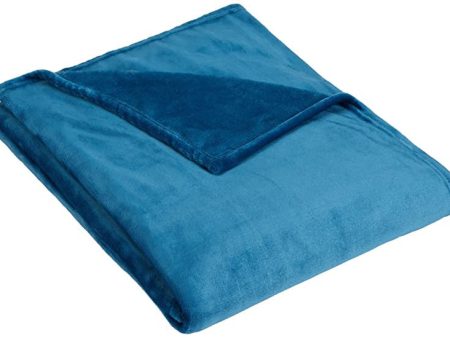 Amazon Basics - Manta de felpa suave - 127 x 152 cm - azul verdoso Discount