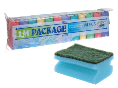 1M Package 24 Esponjas Scourer Multipropósito Supply