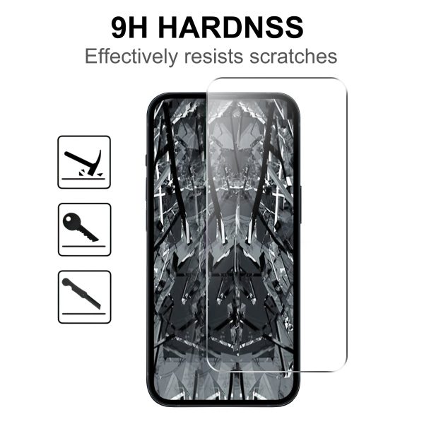 2Pcs 2.5D Arc Edge HD Clear Screen Protector for iPhone 15 , Anti-explosion Tempered Glass Screen Film For Sale